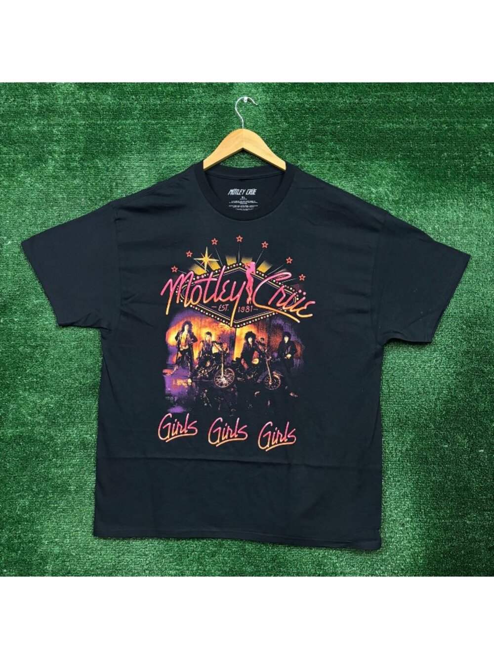 Motley Crue Girls Girls Girls Heavy Metal Band T-Shirt Size Extra Large